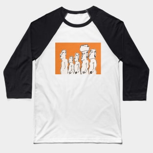 Moai statues in ink Baseball T-Shirt